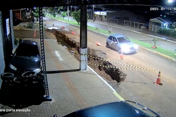 Indivíduos furtam sinalização viária em Xanxerê e são identificados pela polícia