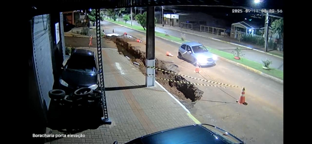 Indivíduos furtam sinalização viária em Xanxerê e são identificados pela polícia