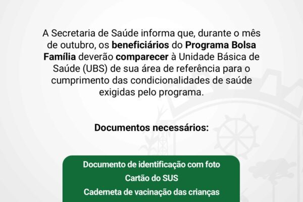 Comunicado da Prefeitura de Xanxerê