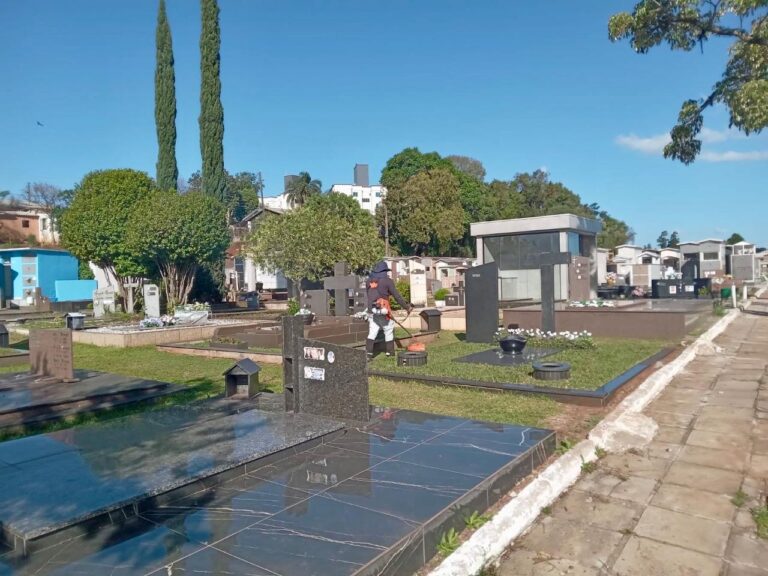 Cemitério de Xanxerê divulga prazos para obras, limpeza e atendimento durante o feriado de Finados.