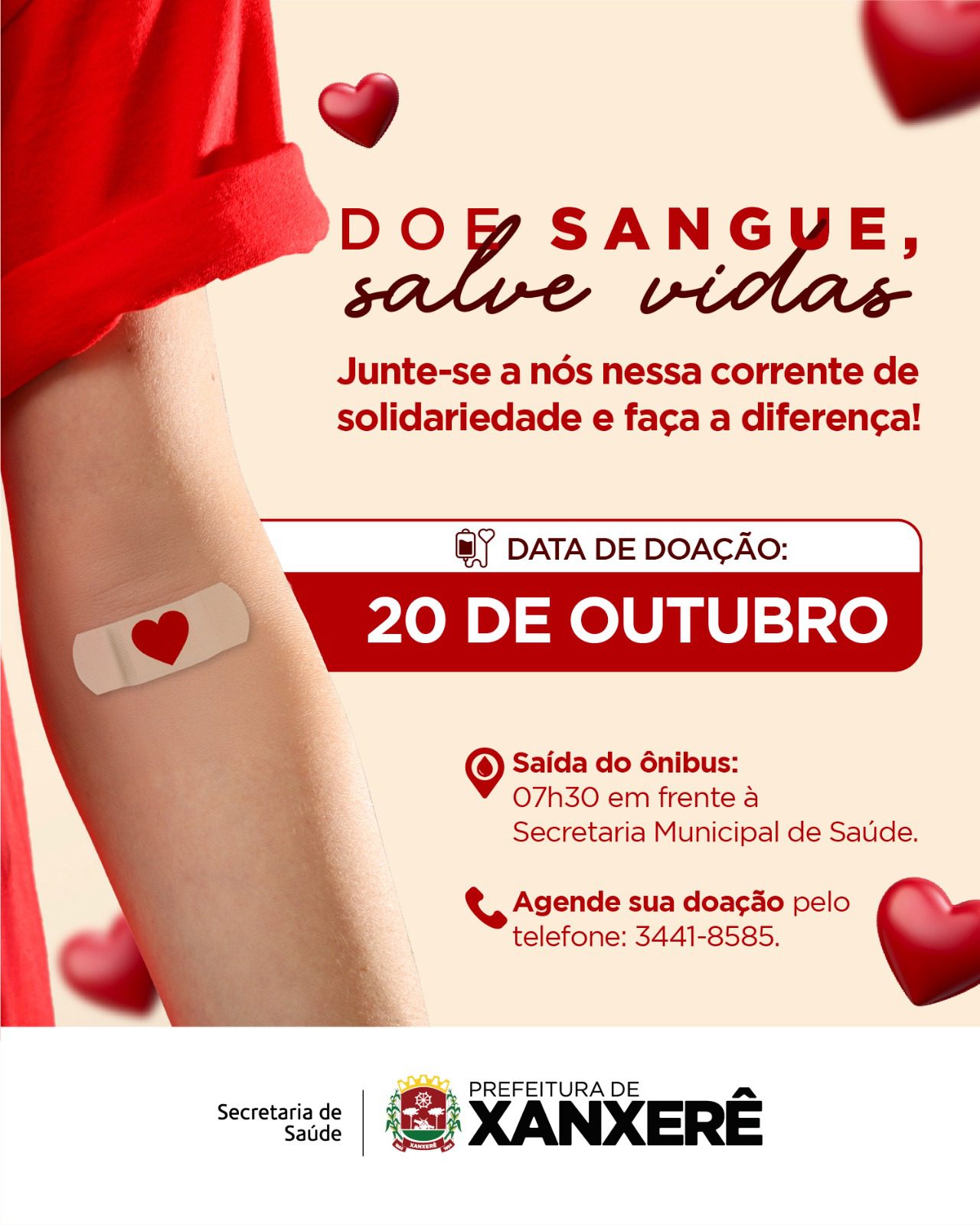 Xanxerê realiza ação de doação de sangue e convida voluntários para participar
