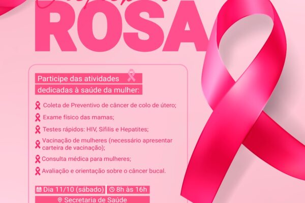 Outubro Rosa em Xanxerê: Atividaes dedicadas à saúde da mulher.