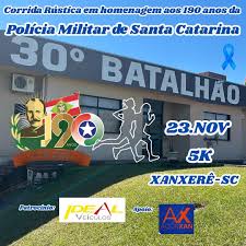 Corrida Rústica celebra 190 anos da PMSC em Xanxerê