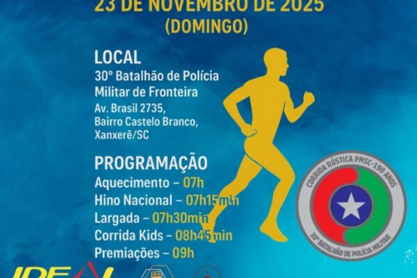 Corrida Rústica celebra 190 anos da PMSC em Xanxerê