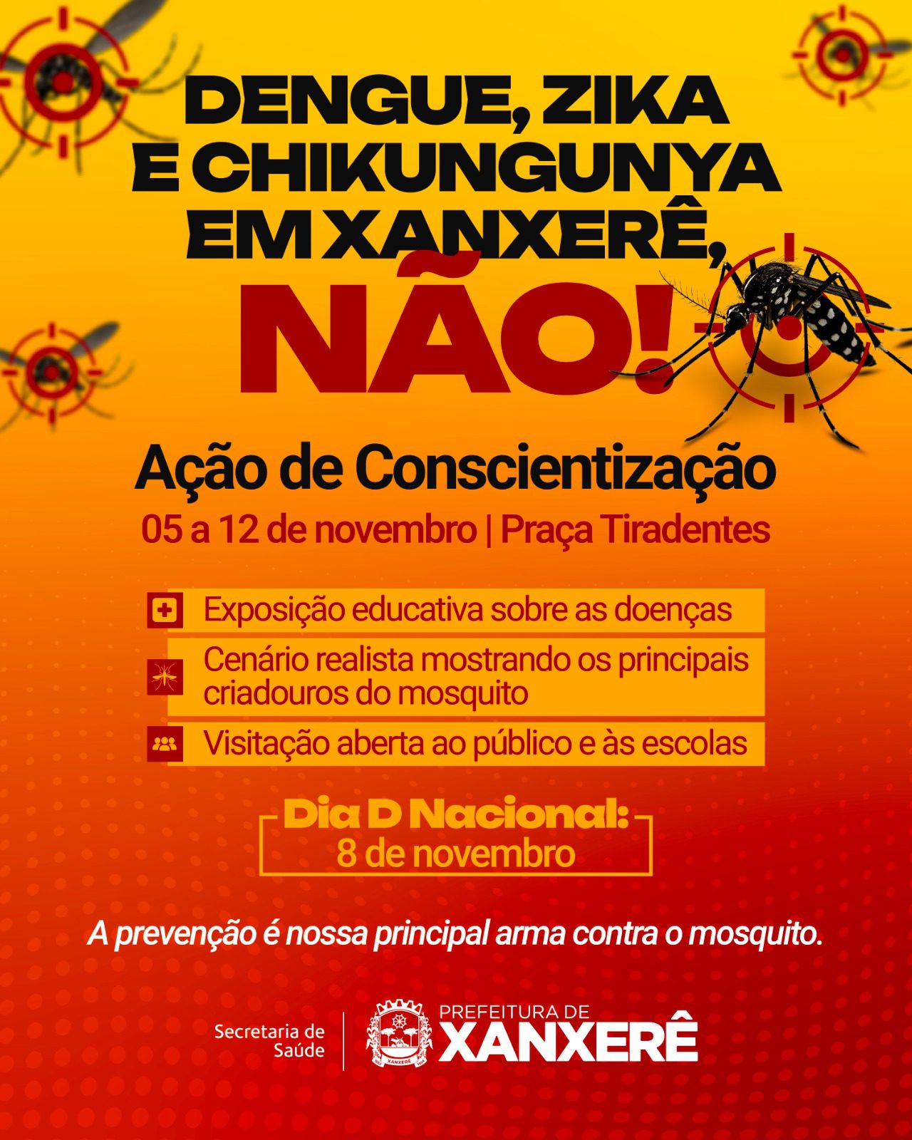 Xanxerê Lança Ação na Praça para Combater a Dengue