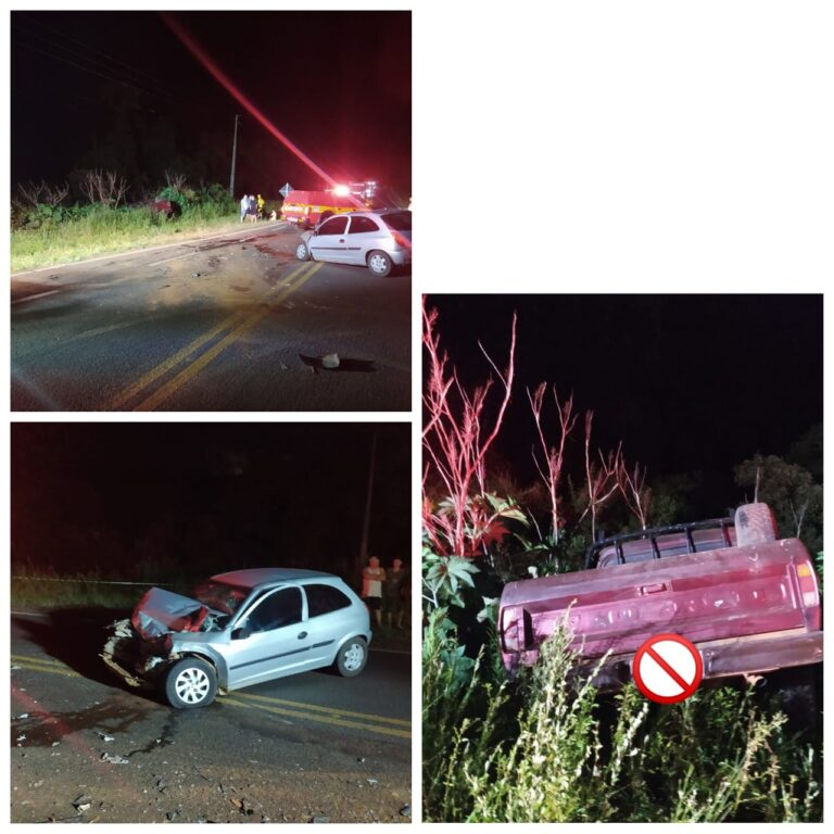 Colisão frontal deixa feridos na SC-155 em Xanxerê