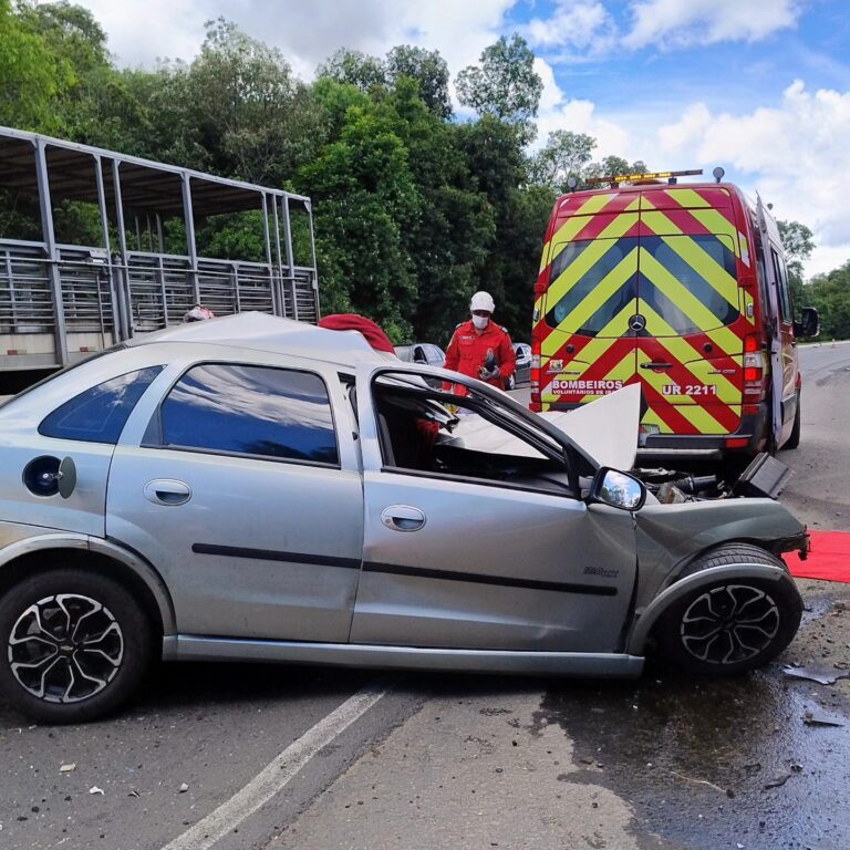 Grave acidente em Irani mata motorista na BR-153