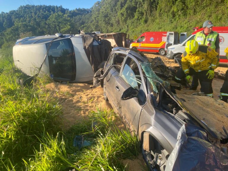 Grave acidente na BR-282 deixa duas mortes em Xaxim
