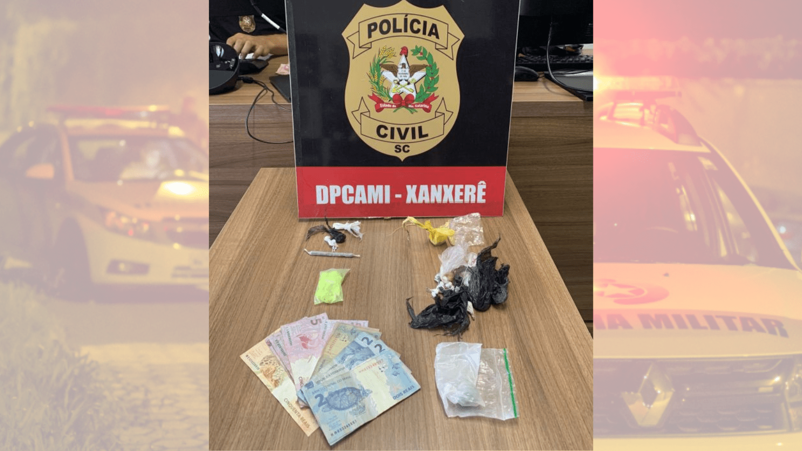 Adultos e adolescentes são detidos por tráfico de drogas em Xanxerê