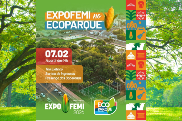 Ecoparque recebe esquenta da ExpoFemi com música e atrações.