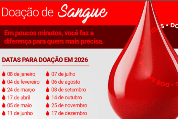 Município organiza transporte para voluntários doarem sangue em Chapecó.
