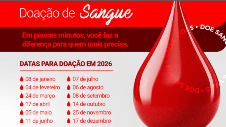 Município organiza transporte para voluntários doarem sangue em Chapecó.