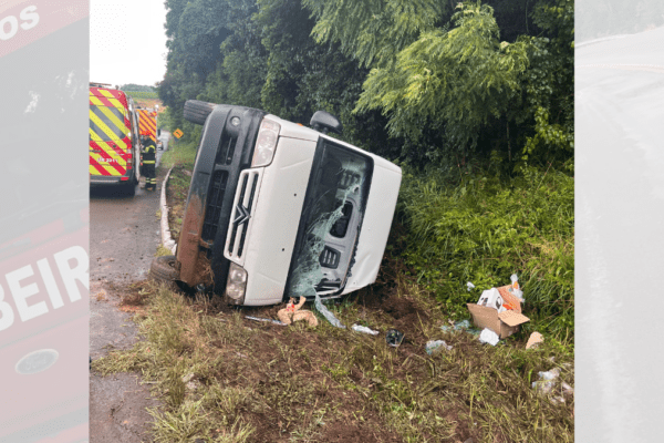 Motorista sofre sinistro na BR-153 com aquaplanagem