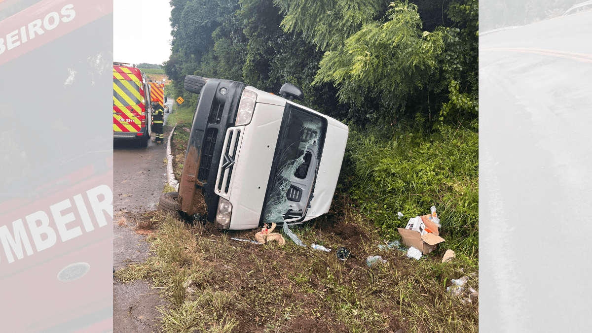 Motorista sofre sinistro na BR-153 com aquaplanagem