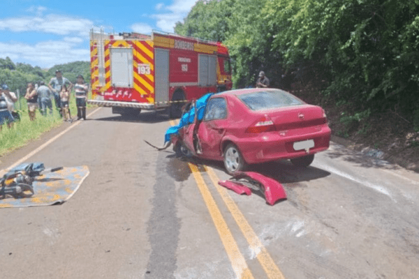 Acidente na SC-480 em Galvão mata idoso de 78 anos