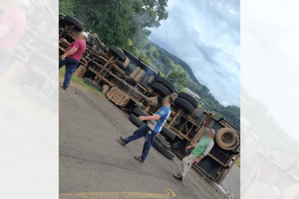 Acidente com caminhão na SC-155 mata Ex-vereador de Vargeão Volnei Lando.