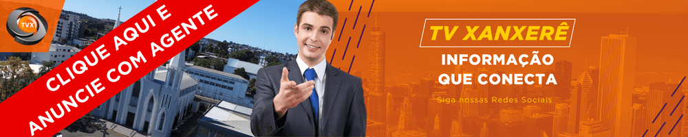 Banner TV Xanxerê "Anuncie com a Gente"