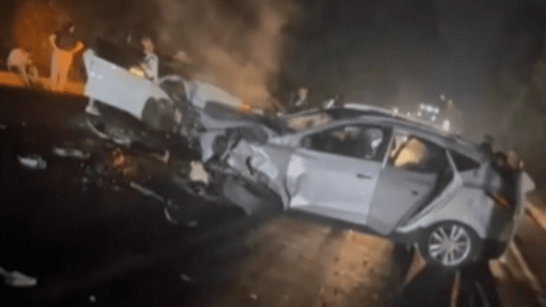 [Vídeo] Acidente com quatro veículos deixa nove feridos na BR-282 em Cordilheira Alta