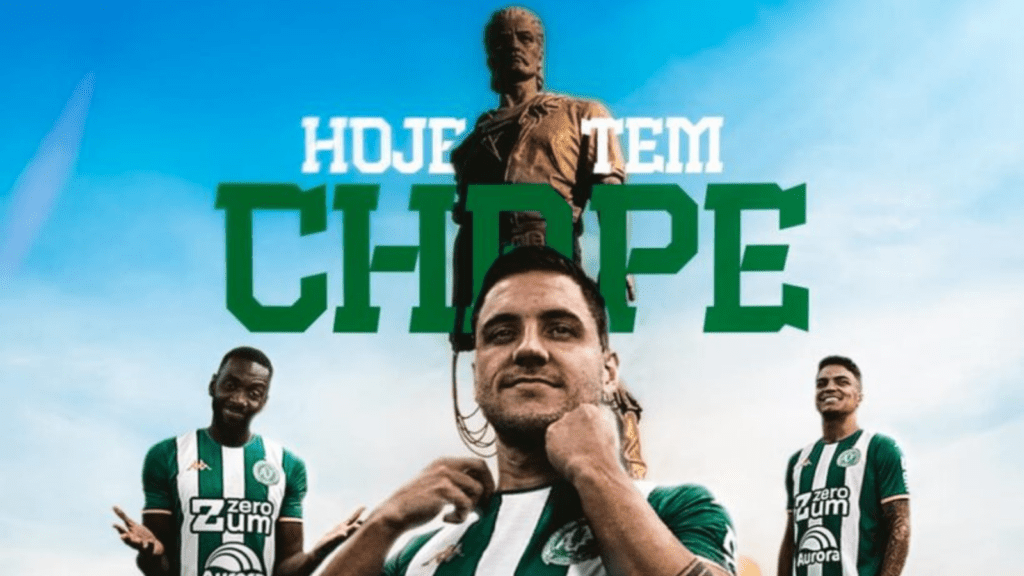 Imagem divulgação do time Chapecoense informando que "Hoje tem Jogo"