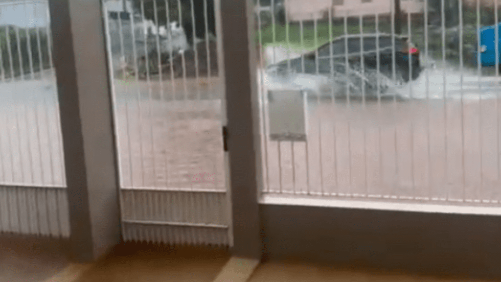 Imagem de alagamento em Xanxerê