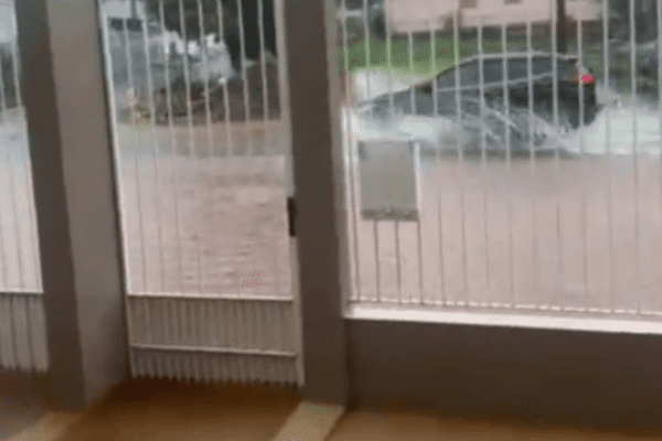 Imagem de alagamento em Xanxerê