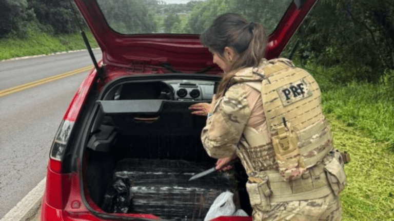 PRF apreende mais de 100 kg de maconha em Xanxerê