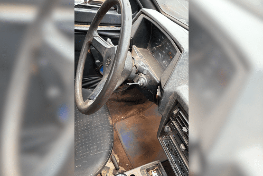 Painel da Saveiro furtada em SLO