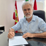 Prefeito de Xanxerê Oscar Martarello em seu escritório na prefeitura.