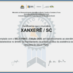 Selo nacional por gestão eficiente na Assistência Social dado á Xanxerê