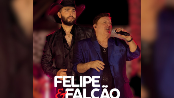 Dupla sertaneja Felipe & Falcão que cantará na Festa do Chimarrão em Ponte Serrada/SC